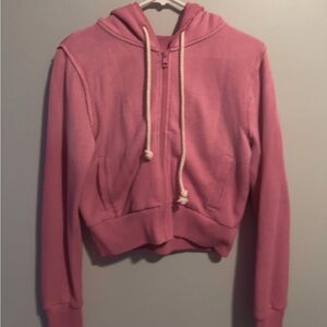 pink zip up